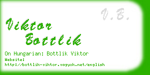 viktor bottlik business card